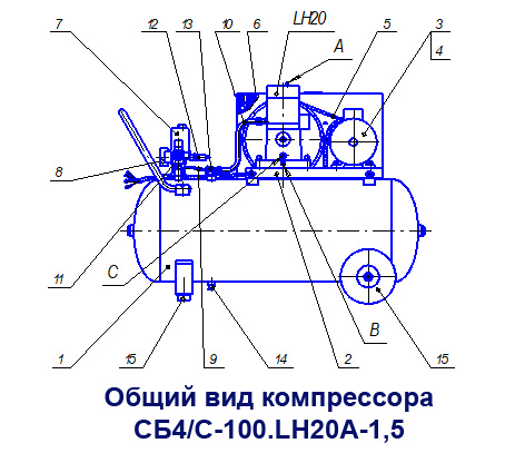 Электрическая схема компрессора ремеза